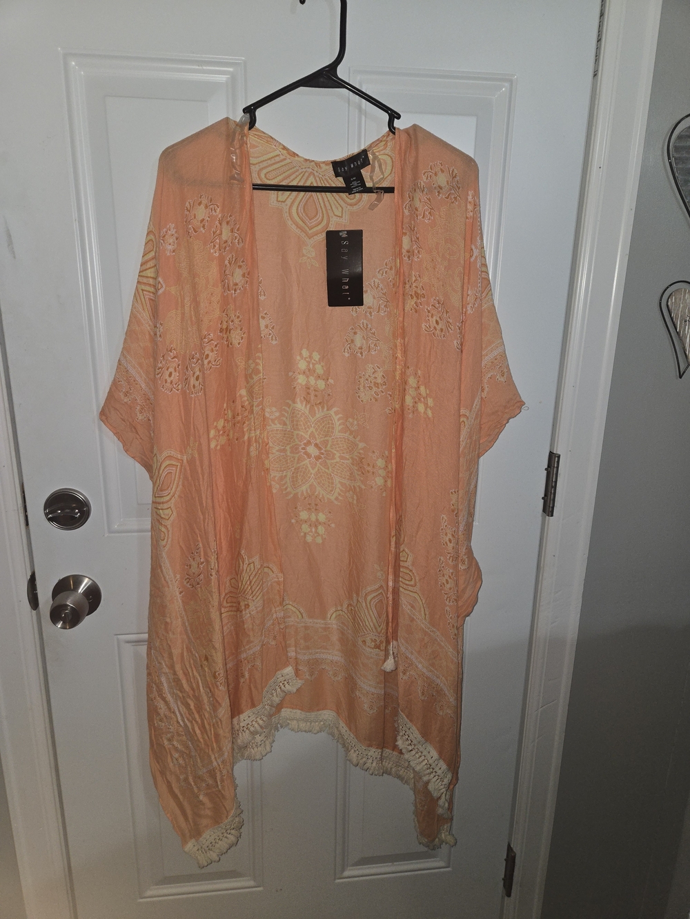 Say What Peach Kimono - Size S/M